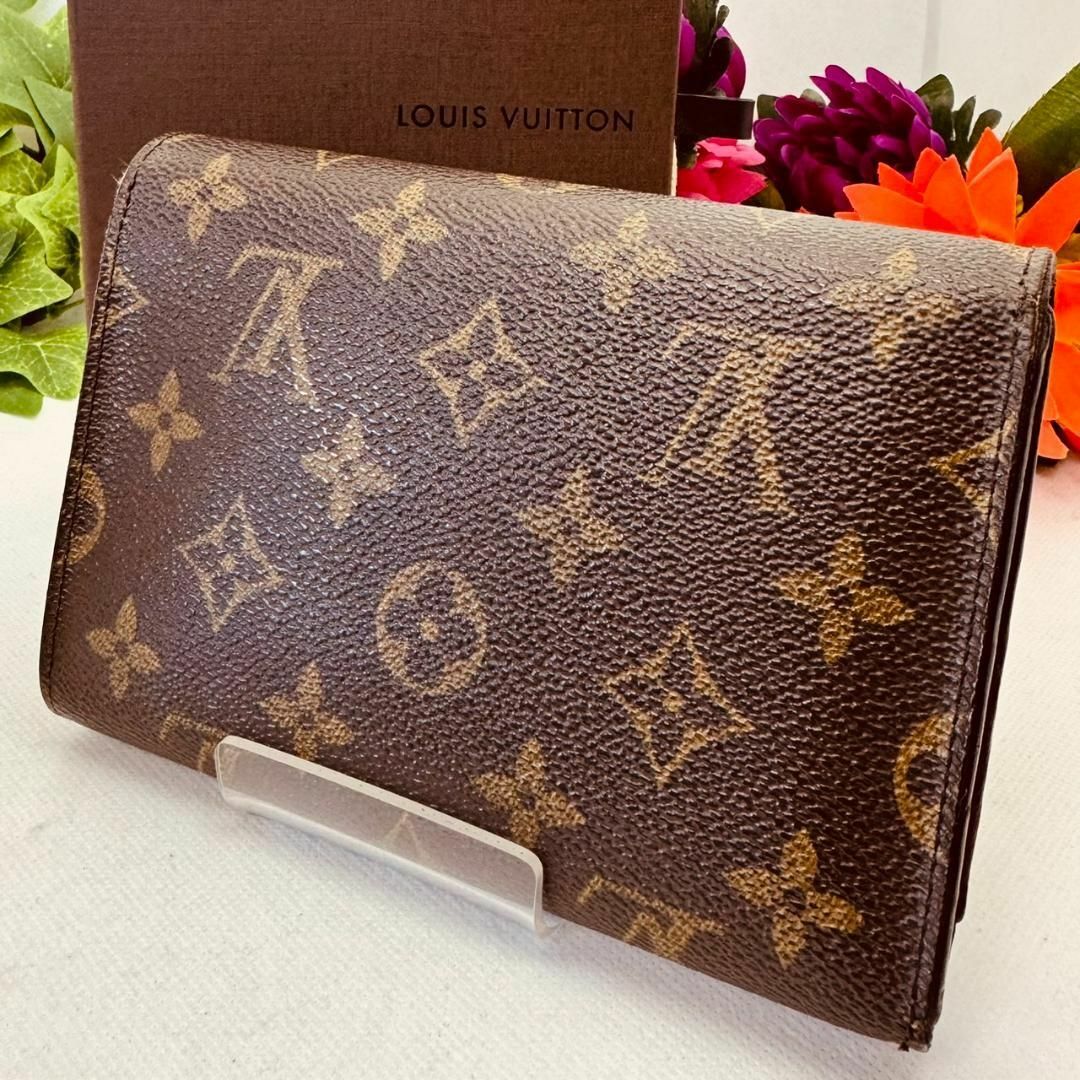 LOUIS VUITTON(ルイヴィトン)のC309 極美品 ルイヴィトン エテュイ パピエ モノグラム 三つ折り パス付 レディースのファッション小物(財布)の商品写真