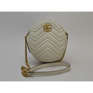 グッチ(Gucci)のグッチ GUCCI ショルダーバッグ 550154 00LET キルティングシェブロンレザー GG MARMONT OFF WHITE GOLD レディース su_p e_u F-YA547(ショルダーバッグ)