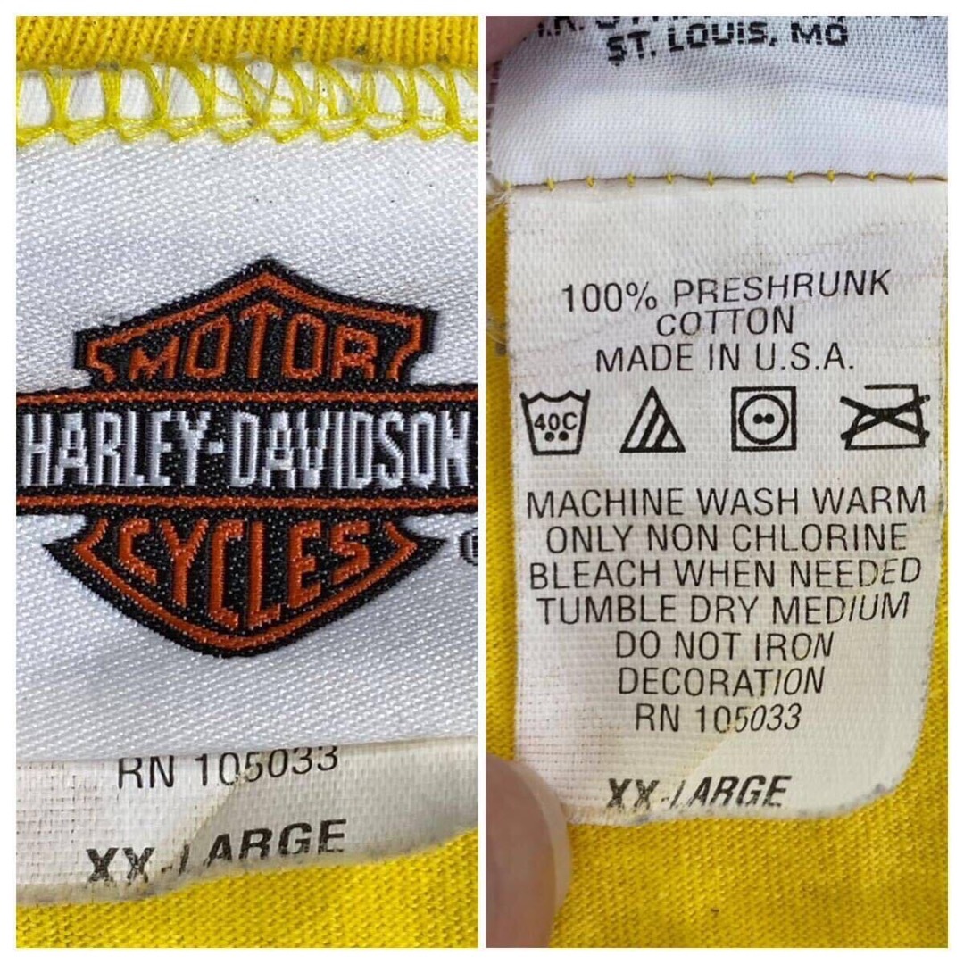 Harley Davidson(ハーレーダビッドソン)のハーレーダビッドソン ノースリーブ Tシャツ アメリカ製 XX-LARGE メンズのトップス(Tシャツ/カットソー(半袖/袖なし))の商品写真