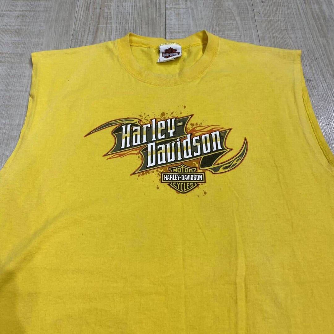 Harley Davidson(ハーレーダビッドソン)のハーレーダビッドソン ノースリーブ Tシャツ アメリカ製 XX-LARGE メンズのトップス(Tシャツ/カットソー(半袖/袖なし))の商品写真