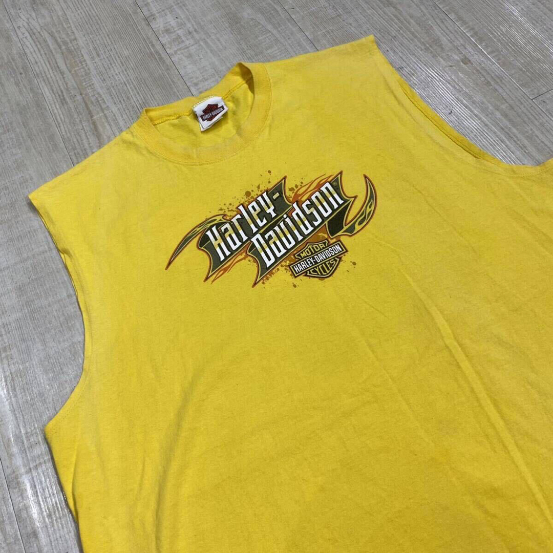 Harley Davidson(ハーレーダビッドソン)のハーレーダビッドソン ノースリーブ Tシャツ アメリカ製 XX-LARGE メンズのトップス(Tシャツ/カットソー(半袖/袖なし))の商品写真