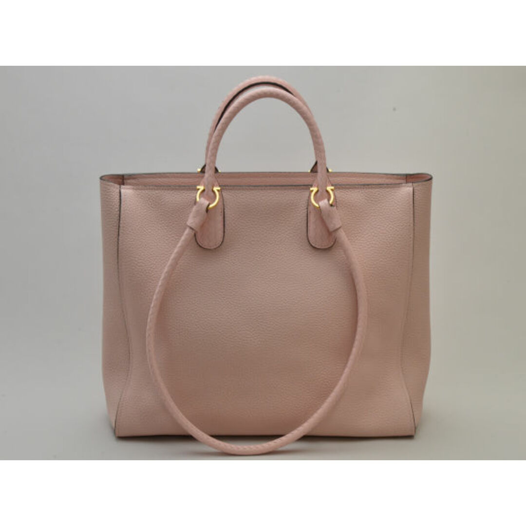 FERRAGAMO - フェラガモ FERRAGAMO レザー ハンド/トートバッグ AU-21/0914 ピンク ゴールド金具 レディース su_p e_u F-YA554