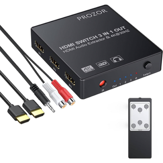 新品 PROZOR HDMI Switch 分配器 3in1 4K ケーブル(その他)