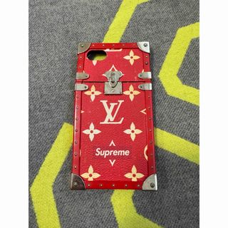 ルイヴィトン Supreme アイトランク モノグラム LV 携帯ケース 赤