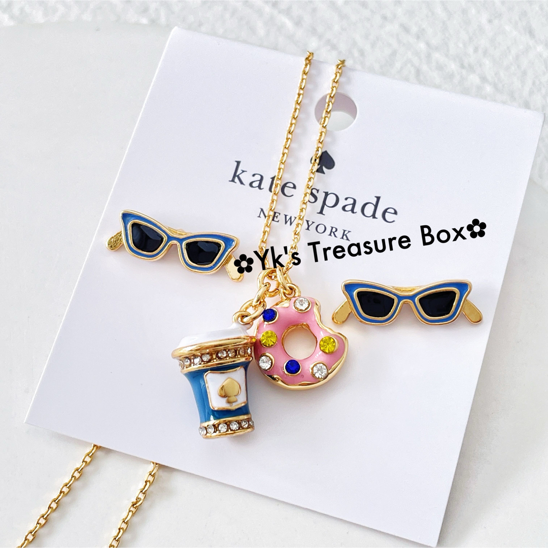 kate spade new york(ケイトスペードニューヨーク)のU571/kate spade/コーヒーブレイク ドーナツゴールドネックレス レディースのアクセサリー(ネックレス)の商品写真