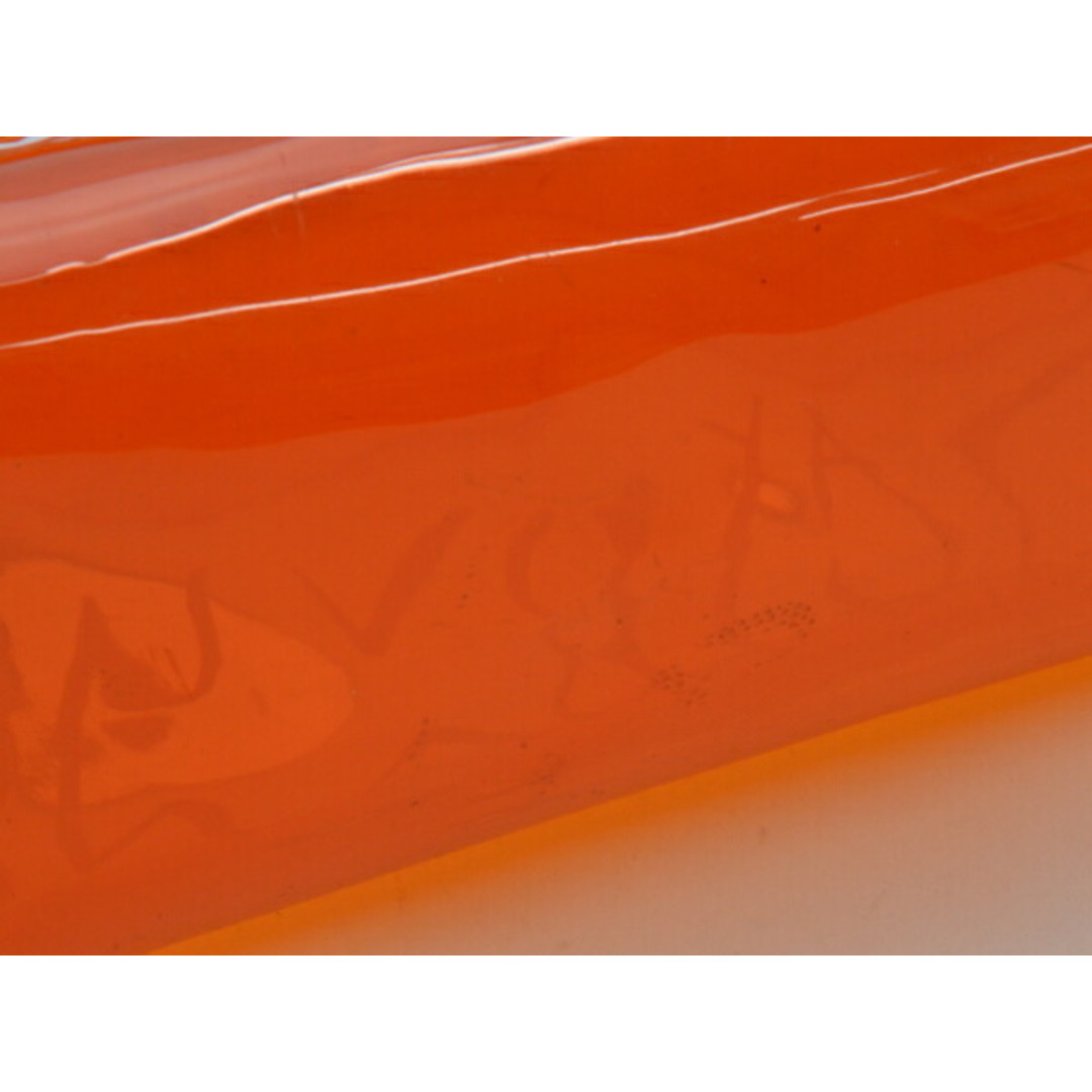 Hermes(エルメス)のエルメス HERMES ビニールケリー ハンドバッグ クリア オレンジ ゴールド金具 レディース su_p e_u F-YA590 レディースのバッグ(ハンドバッグ)の商品写真