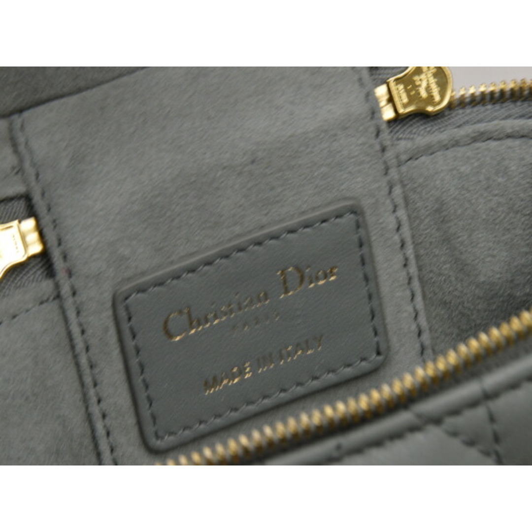 Dior(ディオール)のクリスチャンディオール Christian Dior ショルダーバッグ カナージュ レディ ディオール グレー GOLD レディース su_p e_u F-YA593 レディースのバッグ(ショルダーバッグ)の商品写真