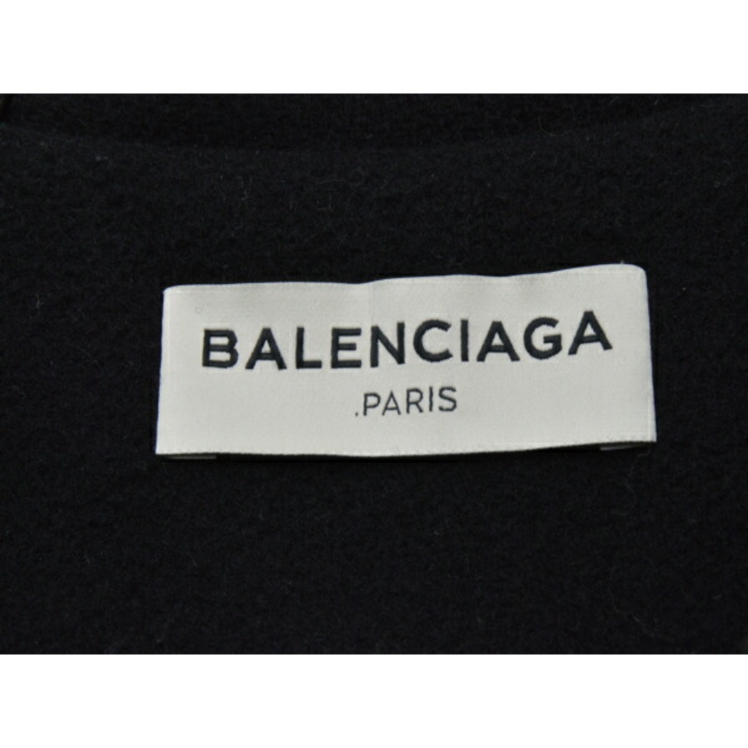 Balenciaga(バレンシアガ)のバレンシアガ BALENCIAGA リボン ダッフルコート ハンガー・カバー付き 40サイズ 436003 ブラック レディース su_p e_u F-YA613 レディースのジャケット/アウター(ロングコート)の商品写真