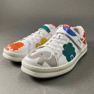 カンペール(CAMPER)の4e16【極美品】CAMPER カンペール Runner ランナー 伊勢丹限定 鈴木マサル コラボ レザースニーカー 35 ホワイト レディース 靴(スニーカー)