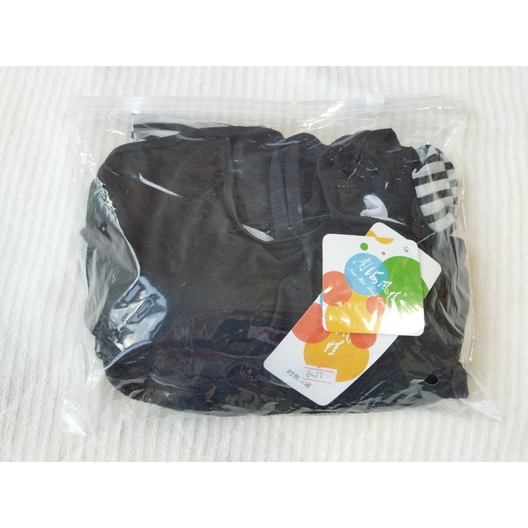 レディース 水着 ラッシュガード付き 体型カバー シースルー タンキニ XL 黒 レディースの水着/浴衣(水着)の商品写真