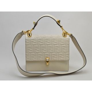 フェンディ(FENDI)のフェンディ FENDI キャナイ ショルダーバッグ/2WAY FFエンボス カーフレザー 8BT283 アイボリーベージュ レディース su_p e_u F-YA617(その他)