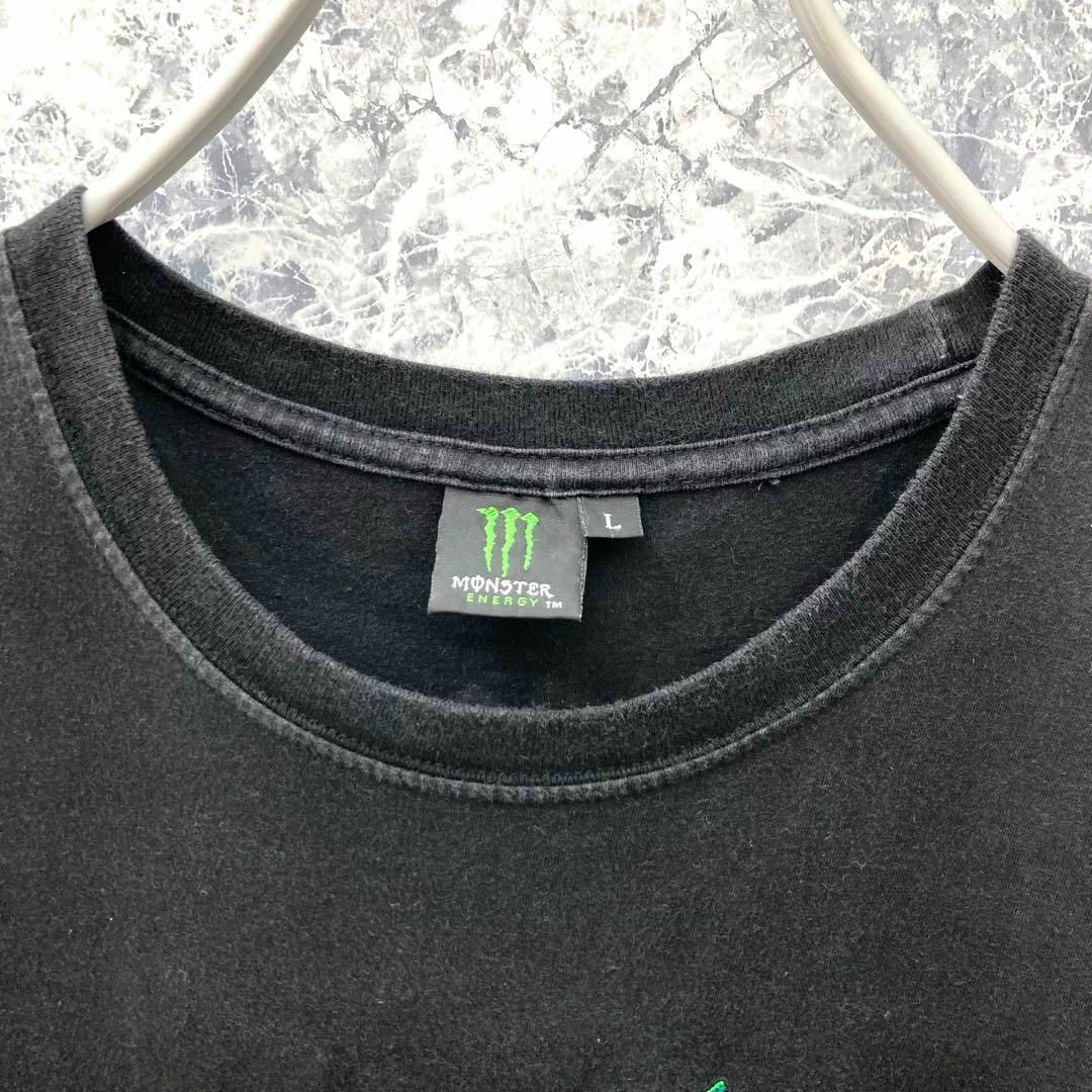 Monster Energy(モンスターエナジー)のIT138 入手困難古着モンスターエナジーデカプリントロゴ獣を解き放てTシャツ メンズのトップス(Tシャツ/カットソー(半袖/袖なし))の商品写真