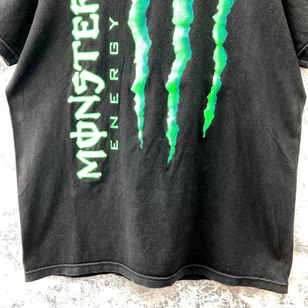 Monster Energy(モンスターエナジー)のIT138 入手困難古着モンスターエナジーデカプリントロゴ獣を解き放てTシャツ メンズのトップス(Tシャツ/カットソー(半袖/袖なし))の商品写真