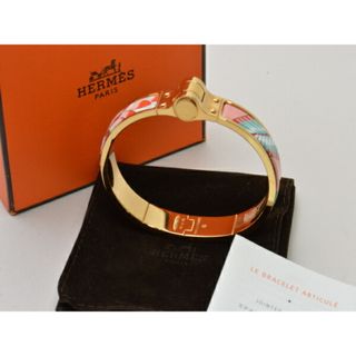 エルメス(Hermes)のエルメス HERMES ブレスレット CHARNIERE BAROQUE SAVANA DANCE SP0176 ゴールド×マルチカラー レディース su_p e_u F-YA630(ブレスレット/バングル)