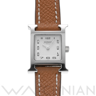 Hermes - 中古 エルメス HERMES HH1.110 ホワイト レディース 腕時計