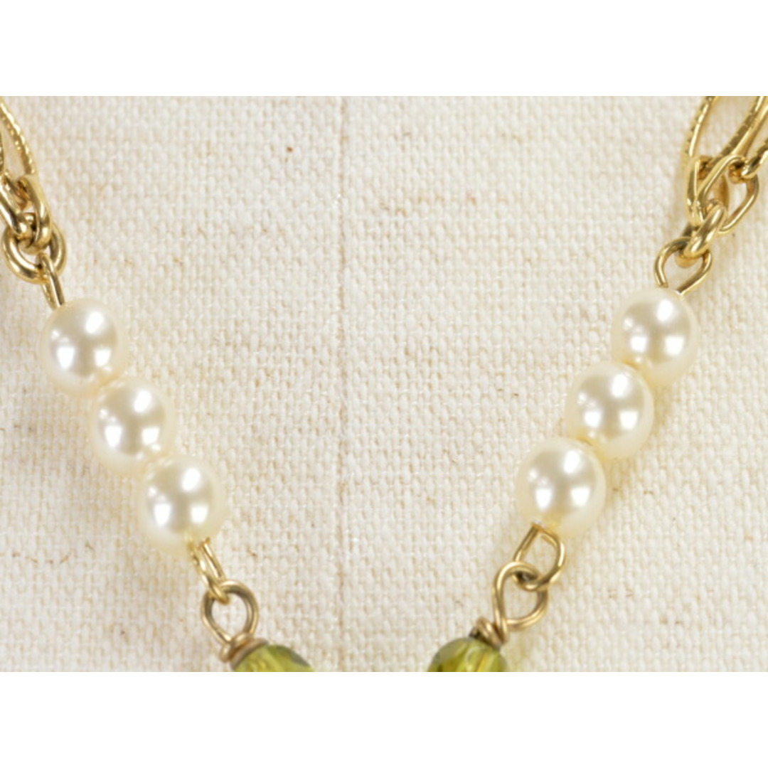 CHANEL(シャネル)のシャネル CHANEL ココマーク ネックレス 05P CC Logo Gripoix Gold Chain Necklace パール 花 ゴールド レディース su_p e_u F-YA685 レディースのアクセサリー(ネックレス)の商品写真