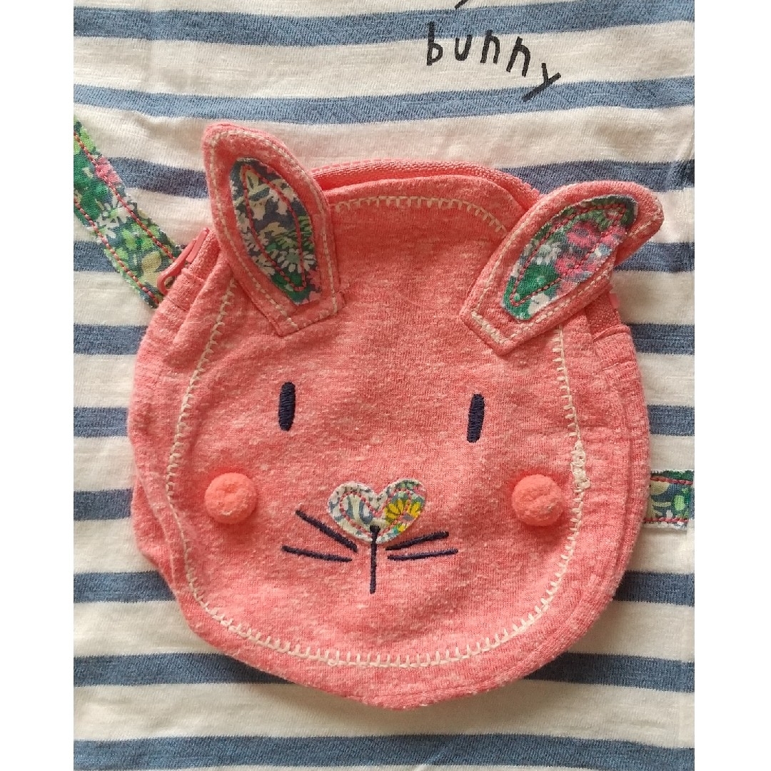 NEXT(ネクスト)の【next】ウサギポシェット付きTシャツ 4-5years(110cm) キッズ/ベビー/マタニティのキッズ服女の子用(90cm~)(Tシャツ/カットソー)の商品写真