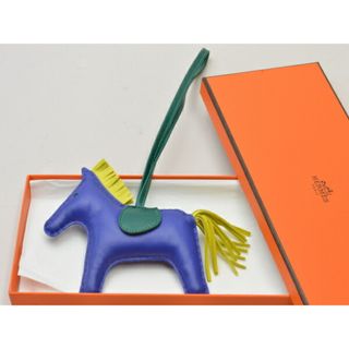 エルメス(Hermes)のエルメス HERMES ロデオ バッグチャーム MM 馬 アニョーミロ/ブルー レディース su_p e_u F-YA772(チャーム)