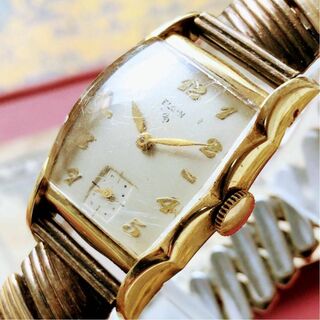 エルジン(ELGIN)の#3068【お洒落な高級感】メンズ 腕時計 エルジン 手巻 動作品 アンティーク(腕時計(アナログ))