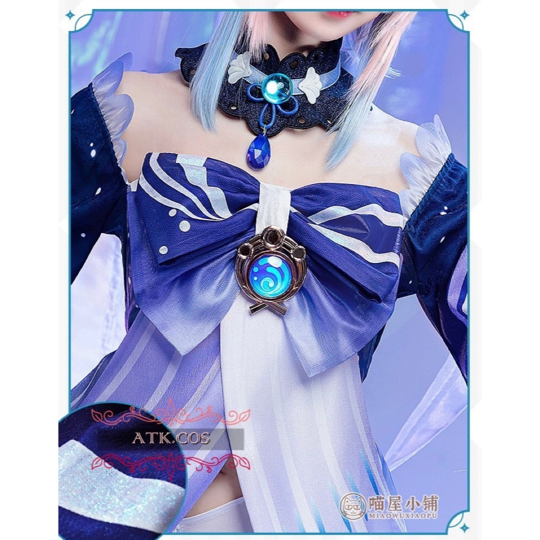コスプレ 原神 珊瑚宮心海 猫屋 喵屋小铺 衣装 豪華 高級 高品質 コスプレ 原神 珊瑚宮心海 猫屋 喵屋小铺 衣装 豪華 高級 高品質