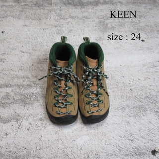 KEEN - KEEN アウトドア トレッキング シューズ ヌバック レザー スウェード 靴