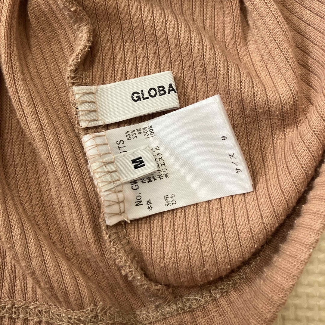 GLOBAL WORK(グローバルワーク)の半袖カットソー キャメル メンズのトップス(Tシャツ/カットソー(半袖/袖なし))の商品写真