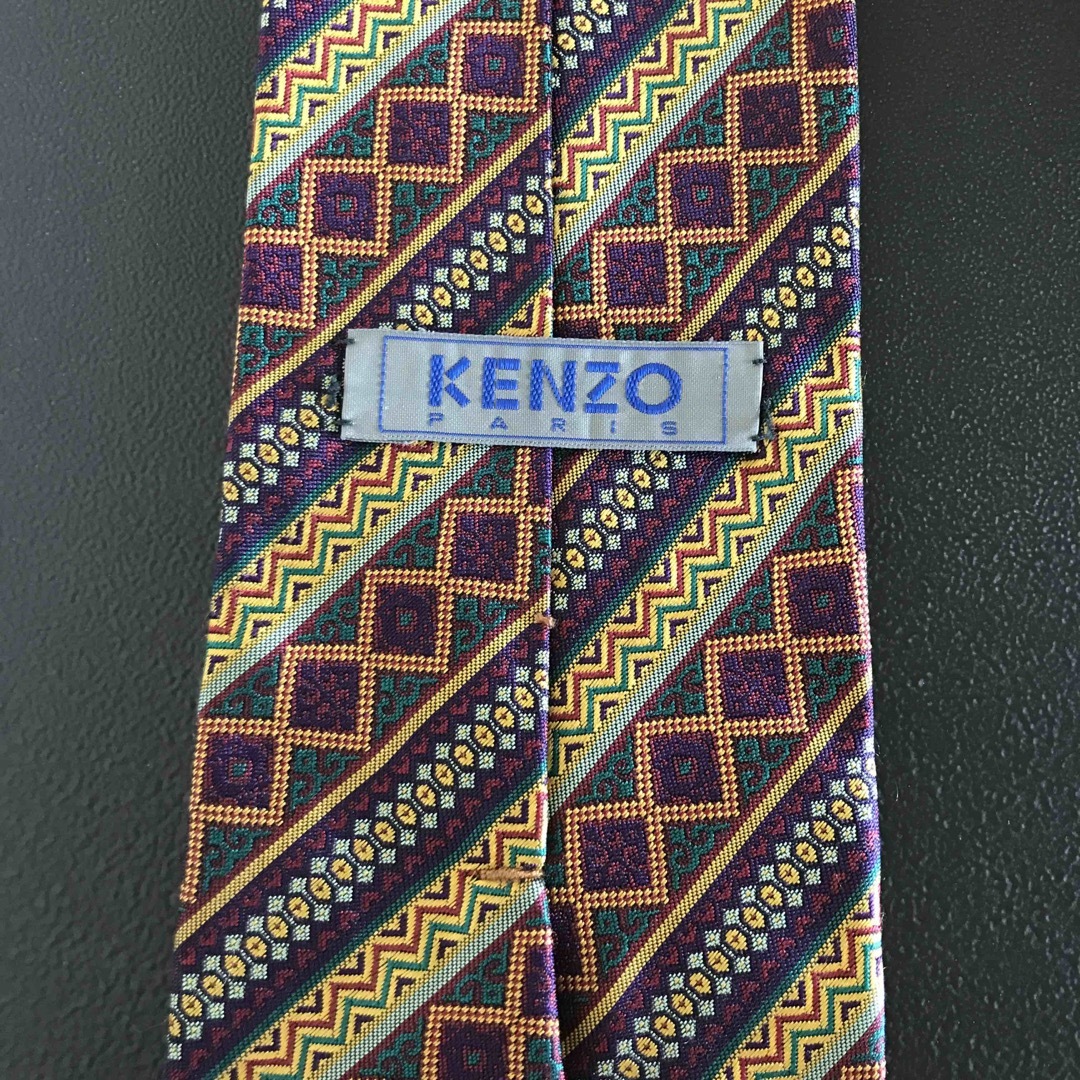KENZO(ケンゾー)のKENZO ケンゾー❣️ネクタイ　素材シルク100 ％　幾何学模様 メンズのファッション小物(ネクタイ)の商品写真