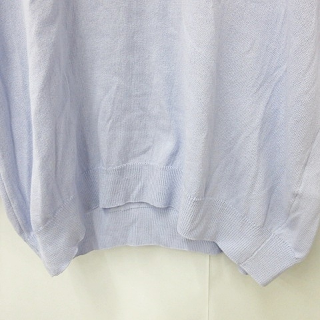 ダニエレアレッサンドリー二 ニット セーター  長袖 クルーネック 綿 紫 O メンズのトップス(ニット/セーター)の商品写真