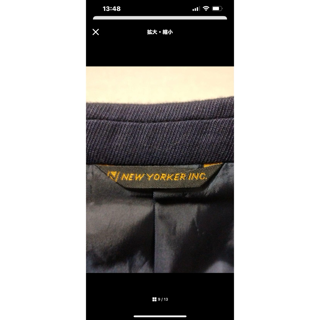NEWYORKER(ニューヨーカー)のニューヨーカー　コンブレ　金ボタン　Lサイズ メンズのジャケット/アウター(テーラードジャケット)の商品写真