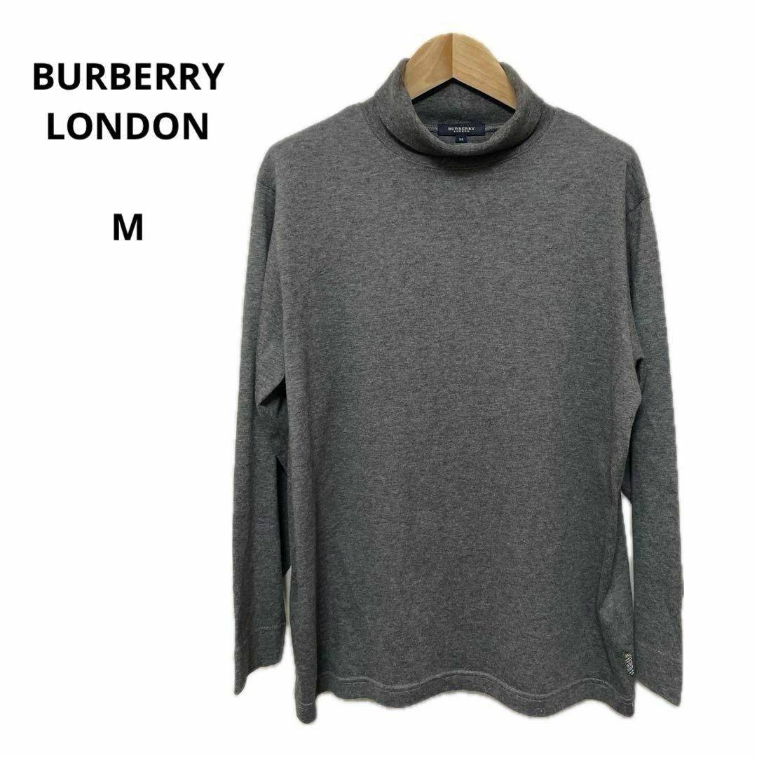 BURBERRY(バーバリー)のBURBERRY LONDON バーバリーロンドン タートルネック グレー M レディースのトップス(ニット/セーター)の商品写真