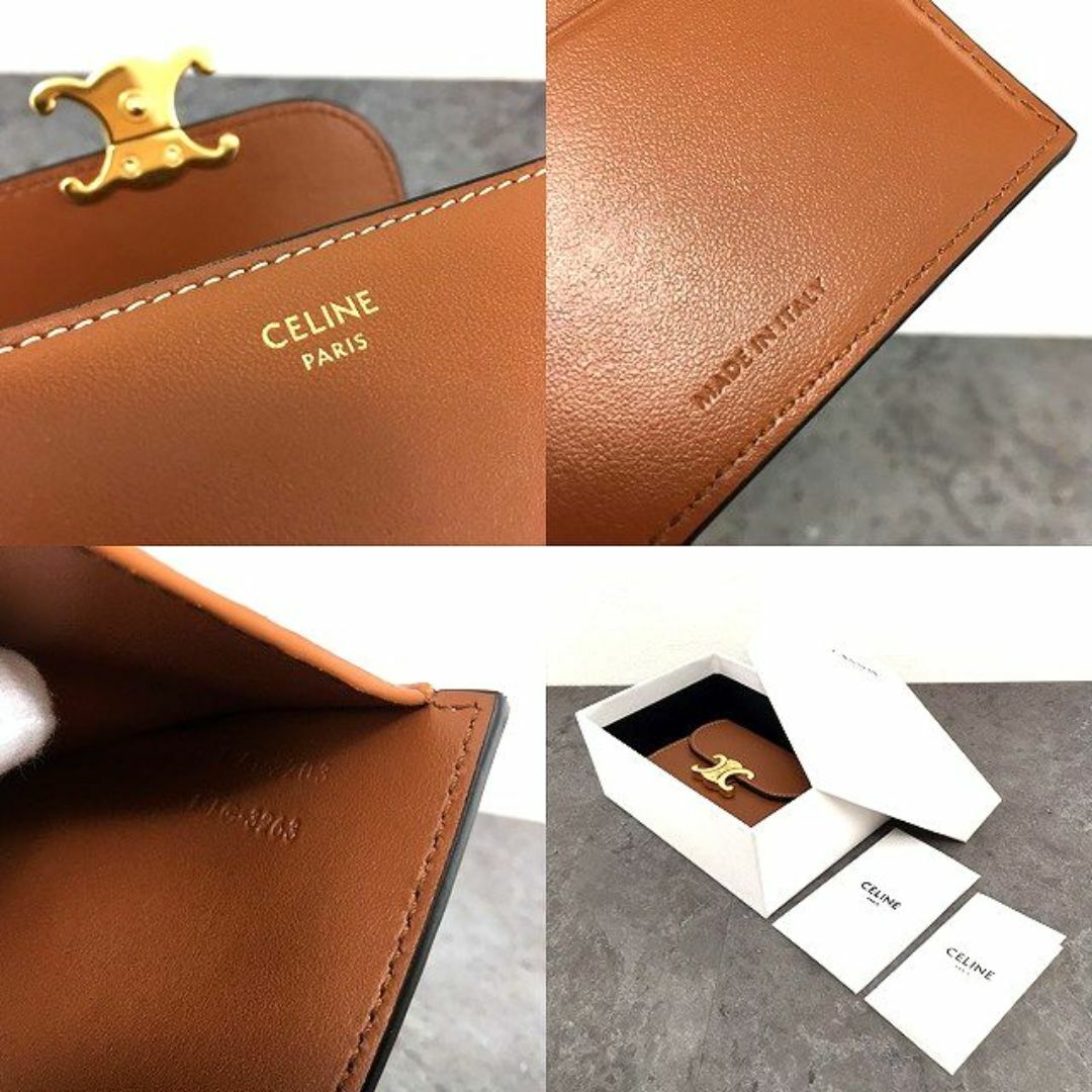 celine(セリーヌ)の極美品 CELINE トリオンフ スモールウォレット 348 レディースのファッション小物(財布)の商品写真