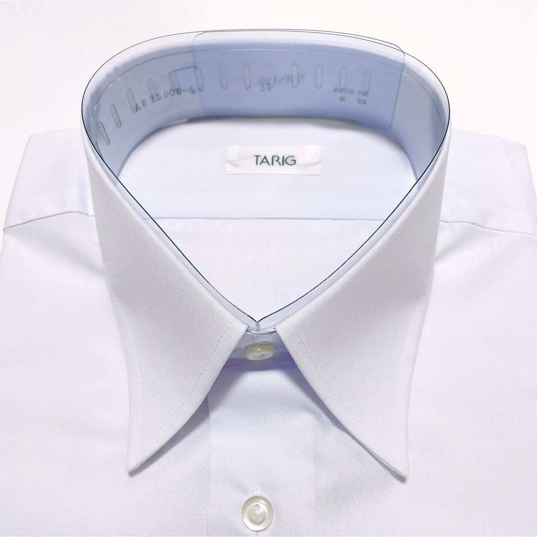 TARIG 半袖ワイシャツ　M-38 レギュラーカラー　白無地 メンズのトップス(シャツ)の商品写真