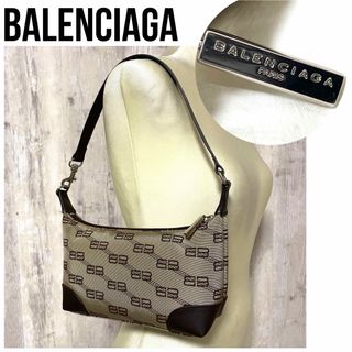 Balenciaga - 極美品【BALENCIAGA】ミニハンドバッグ　BBロゴ総柄　バレンシアガ