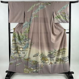 訪問着 身丈160cm 裄丈65.5cm 正絹 逸品 【中古】(着物)