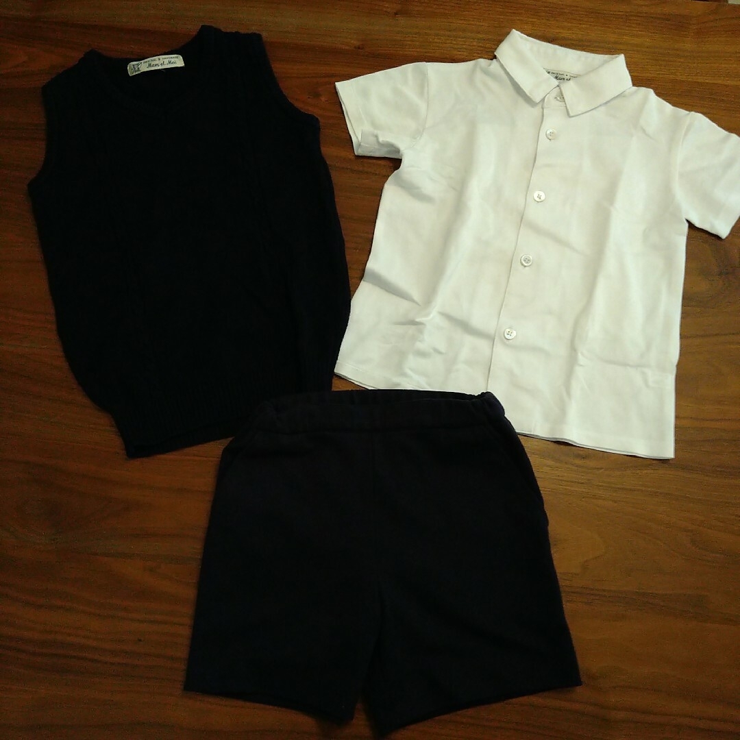 マムエモア　小学校受験　３点  110 キッズ/ベビー/マタニティのキッズ服男の子用(90cm~)(ドレス/フォーマル)の商品写真