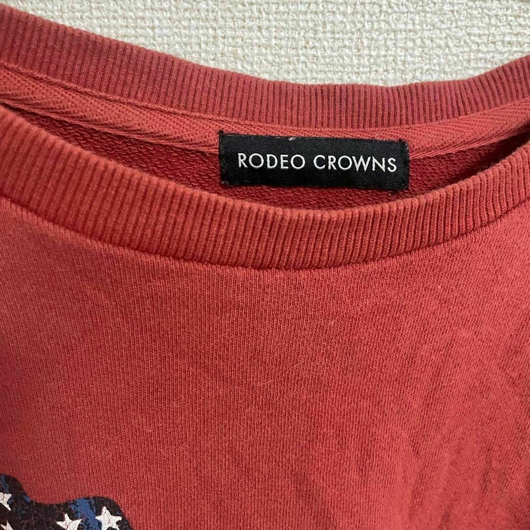 RODEO CROWNS(ロデオクラウンズ)のRODEO CROWNS　ロデオクラウンズ　スウェット　鳥　プリント　トレーナー メンズのトップス(スウェット)の商品写真