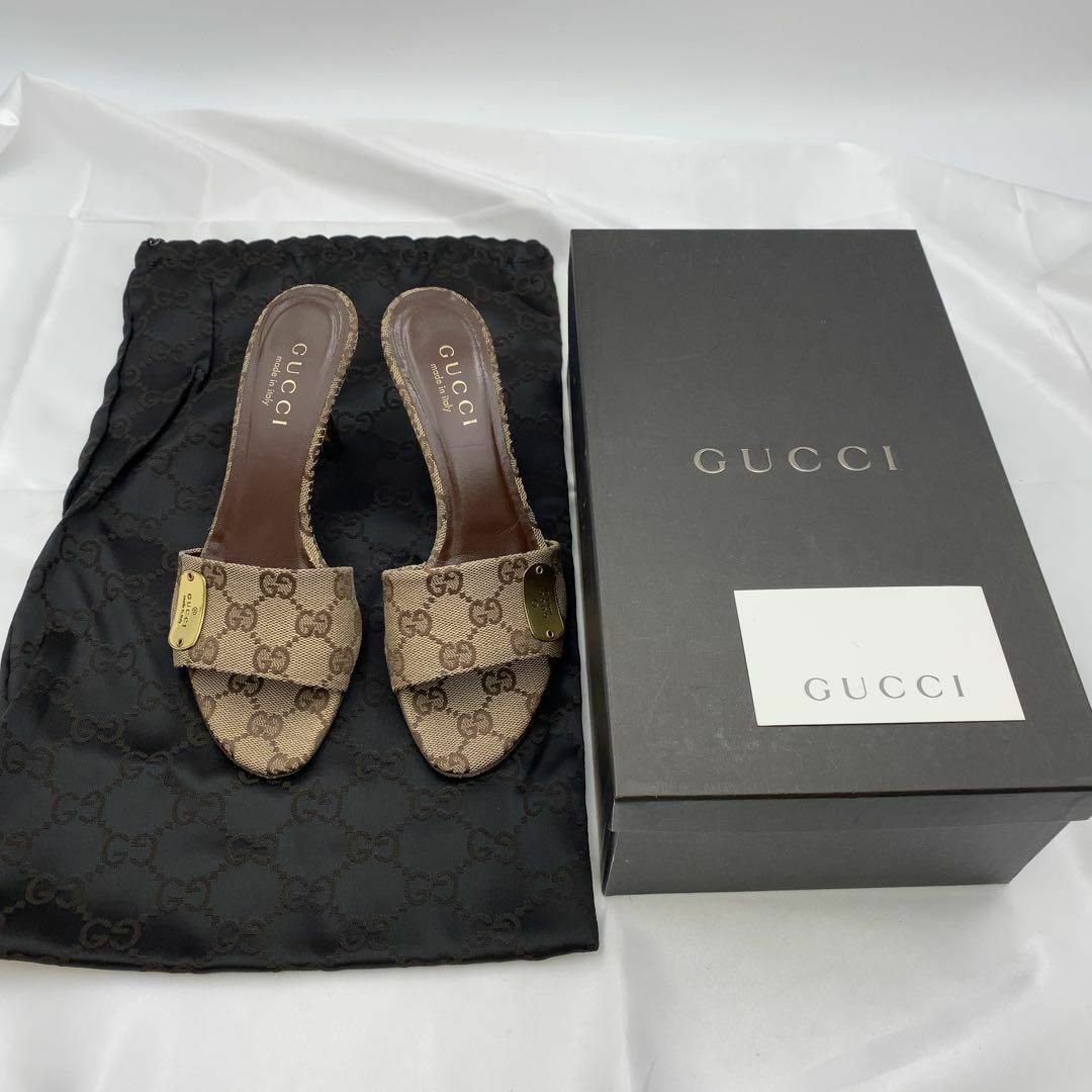 Gucci(グッチ)のGUCCI サンダル　GG柄　34,5C ヒール レディースの靴/シューズ(サンダル)の商品写真