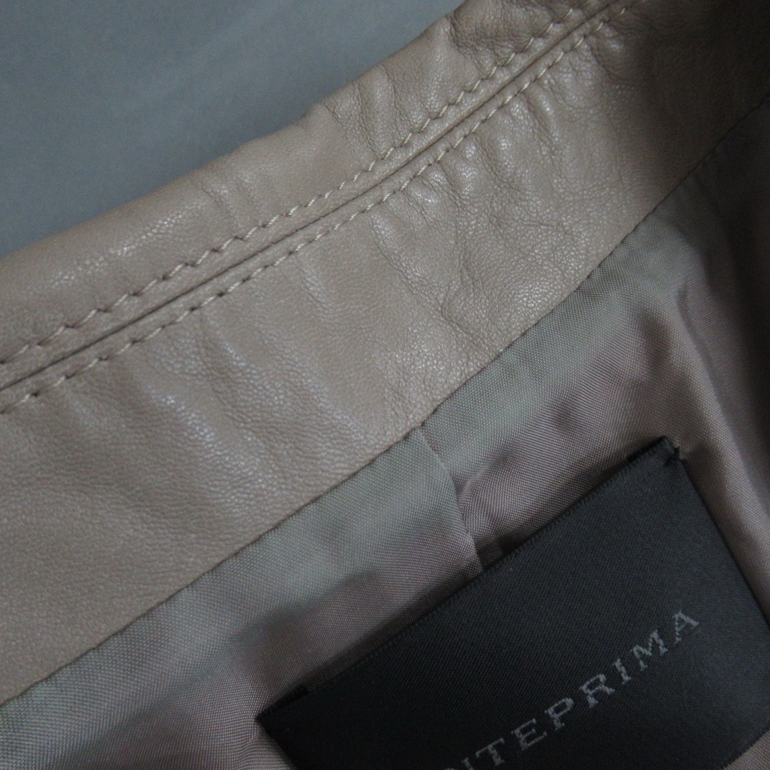 ANTEPRIMA(アンテプリマ)のANTEPRIMA 本革 ベルテッド レザー コート アウター ジャケット 羊革 レディースのジャケット/アウター(ロングコート)の商品写真