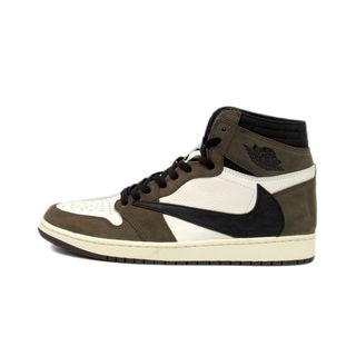 ナイキ(NIKE)のナイキ NIKE × トラヴィス スコット Travis Scott ■ 【 AIR JORDAN 1 RETRO HIGH OG CD4487 100 】 エア ジョーダン 1 ハイ スニーカー 33467(スニーカー)