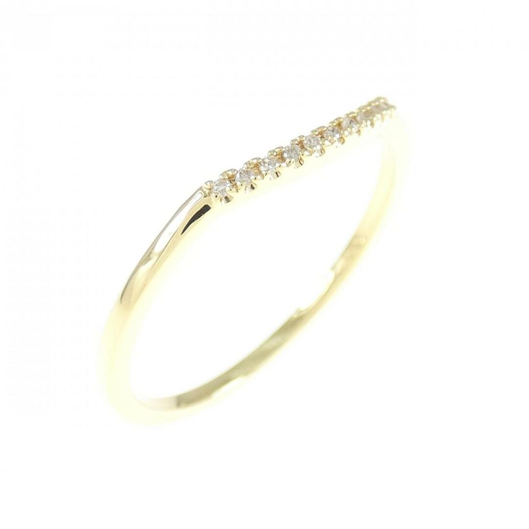 【新品】K18YG ダイヤモンド リング 0.03CT レディースのアクセサリー(リング(指輪))の商品写真