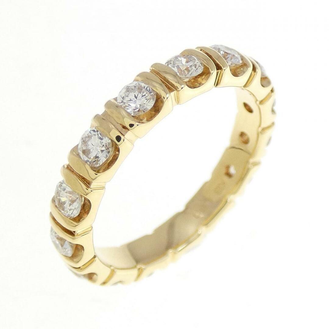 K18YG フルエタニティ ダイヤモンド リング 1.00CT レディースのアクセサリー(リング(指輪))の商品写真