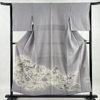 色留袖 身丈154cm 裄丈63.5cm 正絹 名品 【中古】(着物)