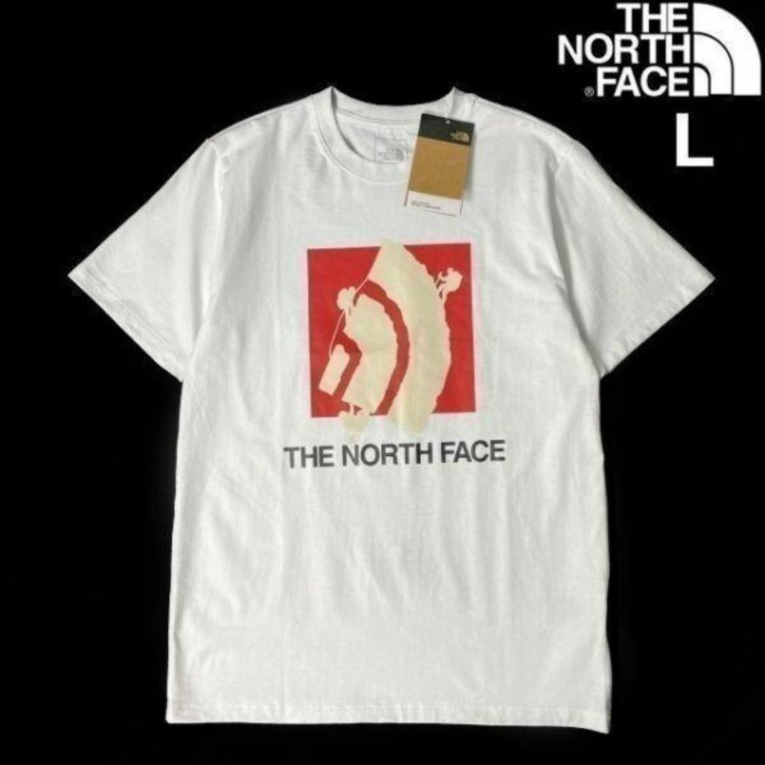 THE NORTH FACE(ザノースフェイス)のノースフェイス 半袖 Tシャツ US限定 上質 男女兼用(L)白 180902 メンズのトップス(Tシャツ/カットソー(半袖/袖なし))の商品写真