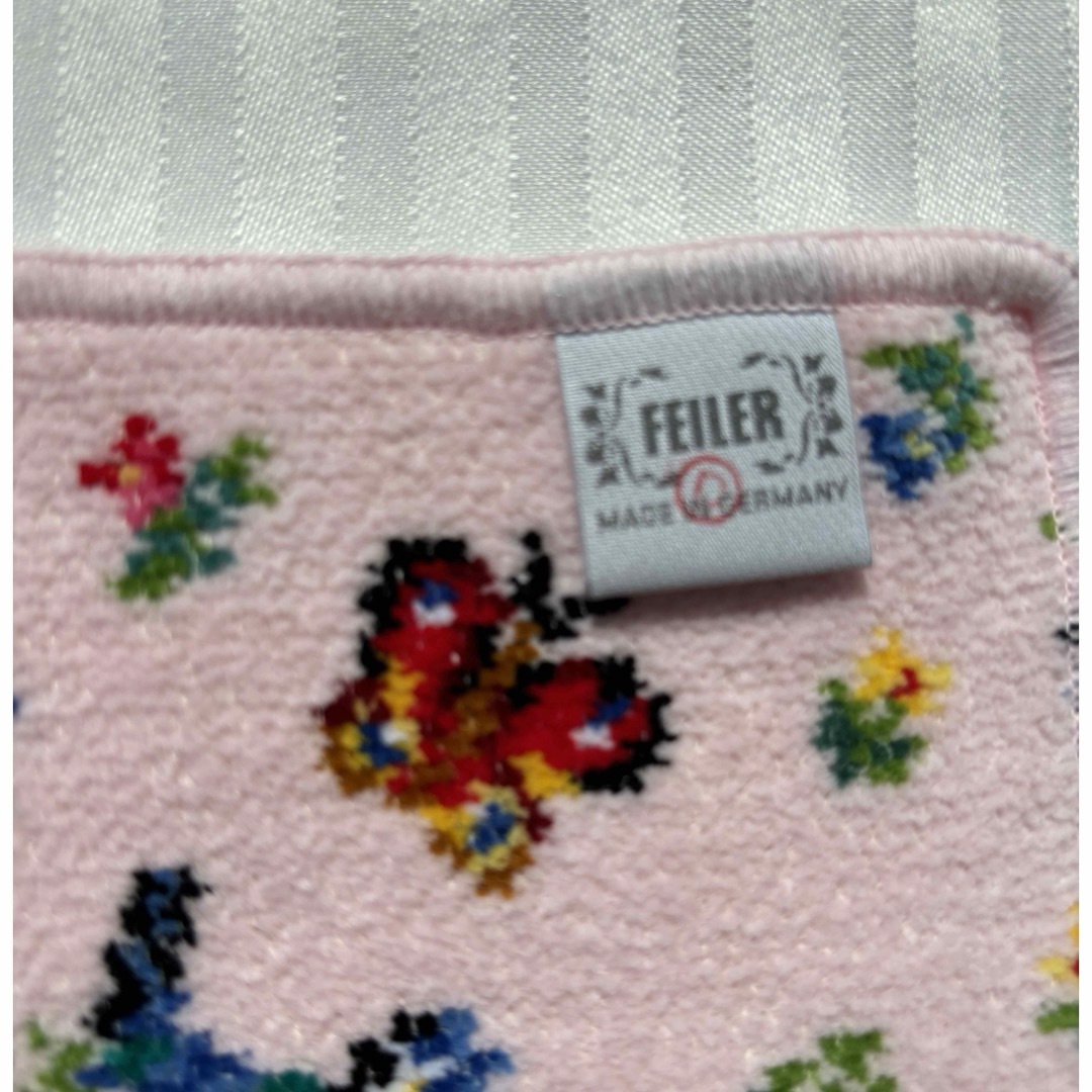 FEILER(フェイラー)の新品未使用 B品 フェイラー ミニハンカチ ハイジ ピンク レディースのファッション小物(ハンカチ)の商品写真