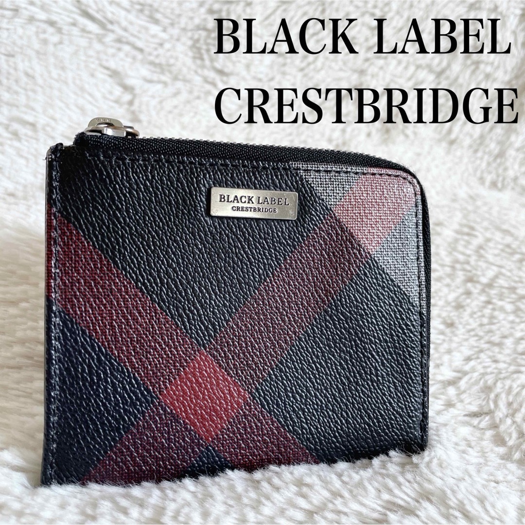 BLACK LABEL CRESTBRIDGE(ブラックレーベルクレストブリッジ)の美品 ブラックレーベルクレストブリッジ PVC レザー コインケース 財布 メンズのファッション小物(コインケース/小銭入れ)の商品写真