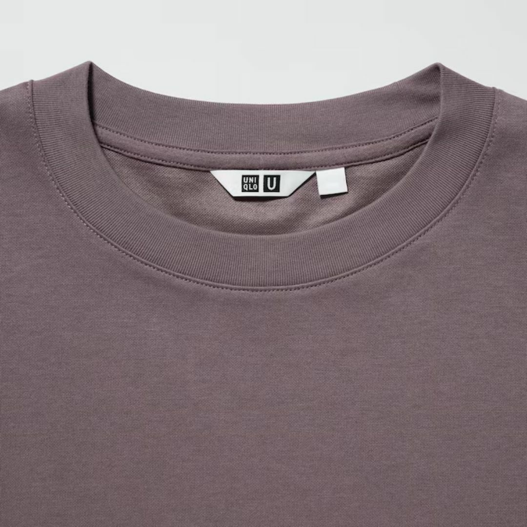 UNIQLO(ユニクロ)のユニクロUNIQLO U エアリズムコットンオーバーサイズTシャツ ベージュXL メンズのトップス(Tシャツ/カットソー(半袖/袖なし))の商品写真