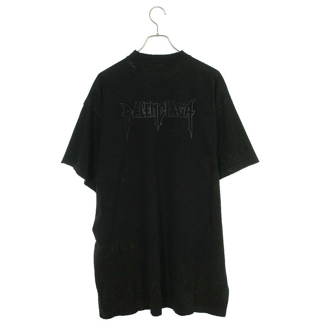 Balenciaga(バレンシアガ)のバレンシアガ  24SS  739028 TOVE4 パリムーンユーズド加工オーバーサイズTシャツ メンズ 2 メンズのトップス(Tシャツ/カットソー(半袖/袖なし))の商品写真