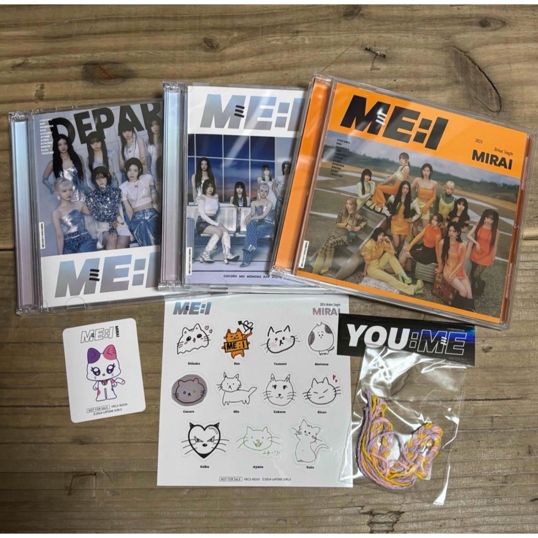 ME:I MIRAI CD 3形態 エンタメ/ホビーのCD(K-POP/アジア)の商品写真