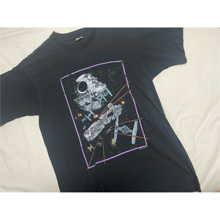 FRUIT OF THE LOOM - 90s Star Wars Death Star S/S t shirt.