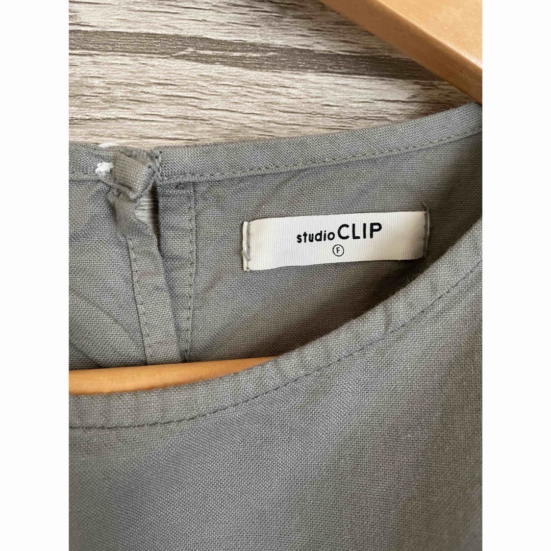 STUDIO CLIP(スタディオクリップ)の【studio CLIP】製品染めオックスTシャツブラウス レディースのトップス(カットソー(半袖/袖なし))の商品写真